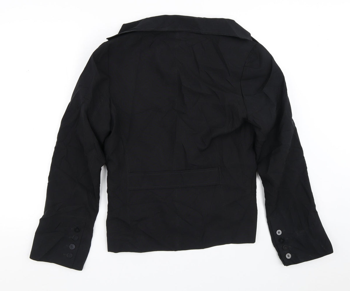 Liquid Womens Black   Jacket Blazer Size 14