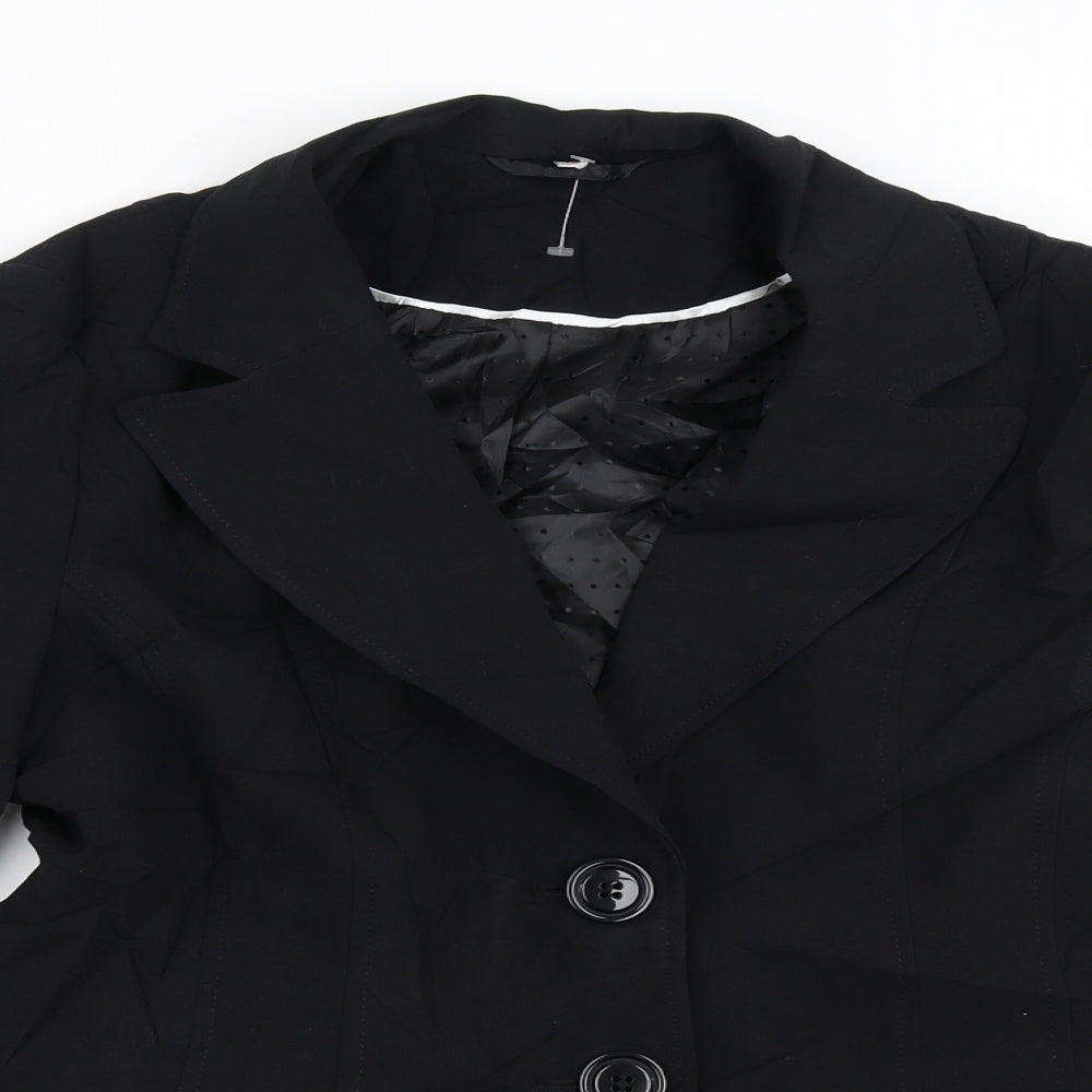 EWM Womens Black   Jacket Blazer Size 12