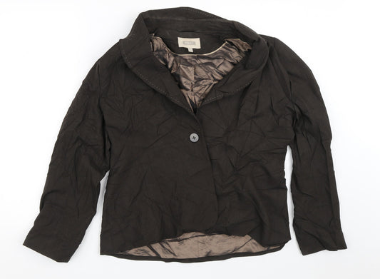 NEXT Womens Brown Striped  Jacket Blazer Size 18