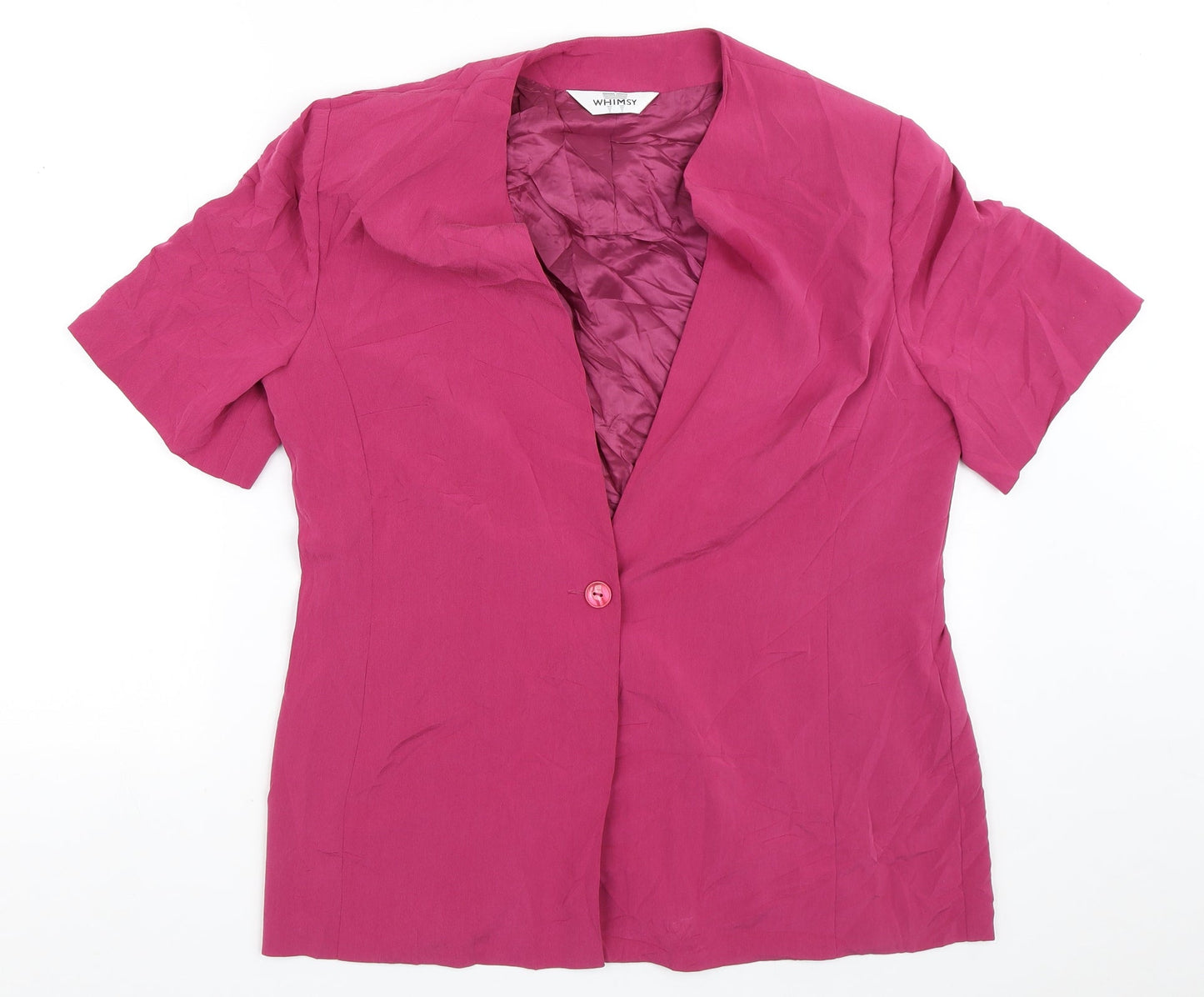 Whimsy Womens Pink   Jacket Blazer Size 16
