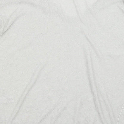Next Womens Silver V-Neck  Viscose Pullover Jumper Size 18   - Collar detail