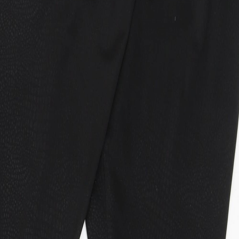Preworn Womens Black Animal Print Polyester Cargo Leggings Size S L28 in   - Lizard print