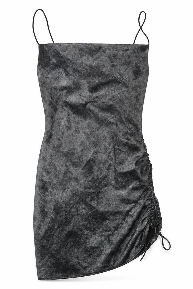 Topshop Womens Silver  Polyester Bodycon  Size 8  Square Neck