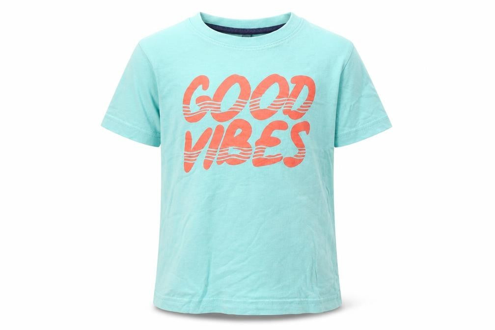 Primark Boys Green  Cotton Basic T-Shirt Size 3-4 Years Round Neck