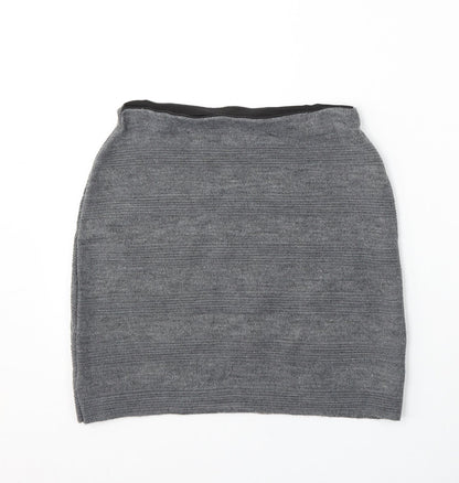 Atmosphere Womens Grey  Acrylic A-Line Skirt Size 8