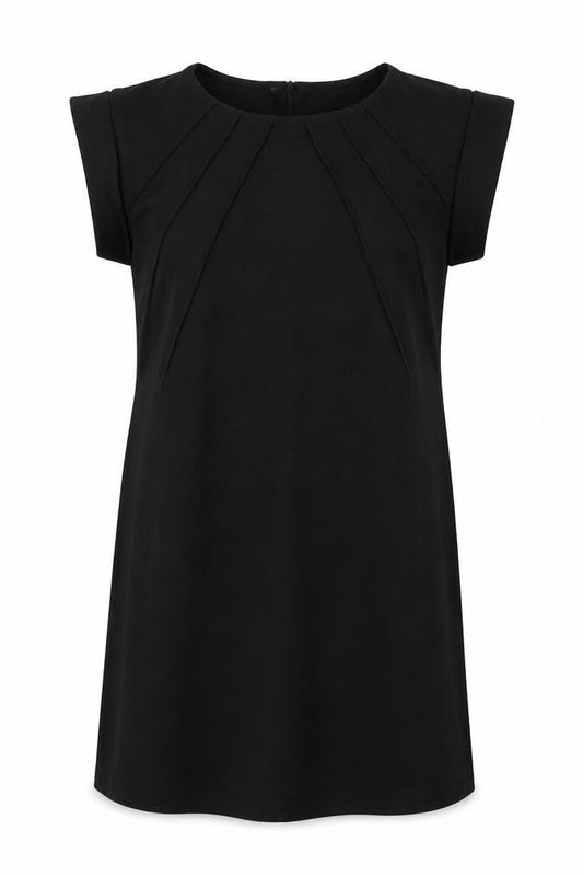 Dorothy Perkins Womens Black  Polyester Shift  Size 12  Round Neck