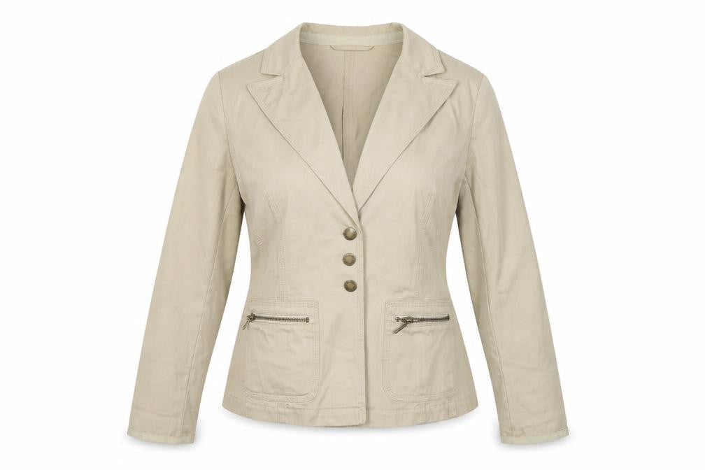 Moto Womens Beige   Jacket Blazer Size 12