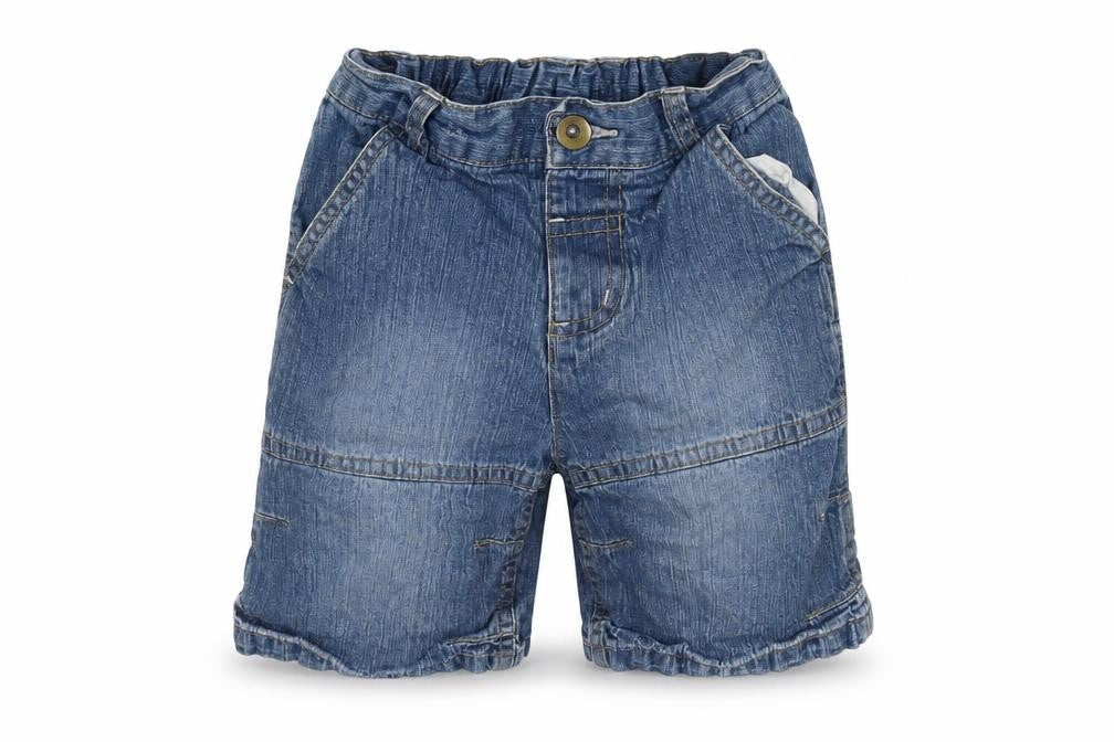 TU Boys Blue  Cotton Dungaree Shorts Shorts Size 3-4 Years  Regular