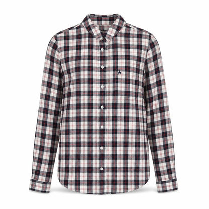 Jack Wills Womens Blue Plaid Cotton Basic Button-Up Size S Collared