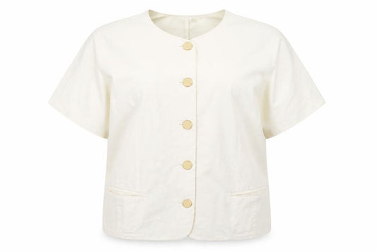 ara Womens White   Jacket  Size 10  Button