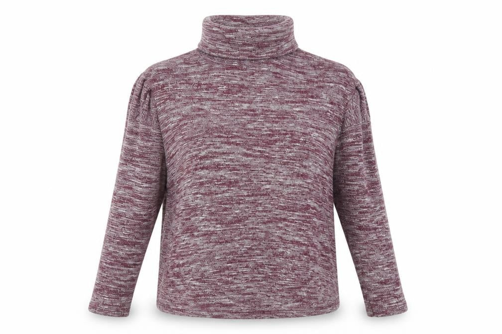 Atmosphere Womens Purple Roll Neck  Polyester Pullover Jumper Size M