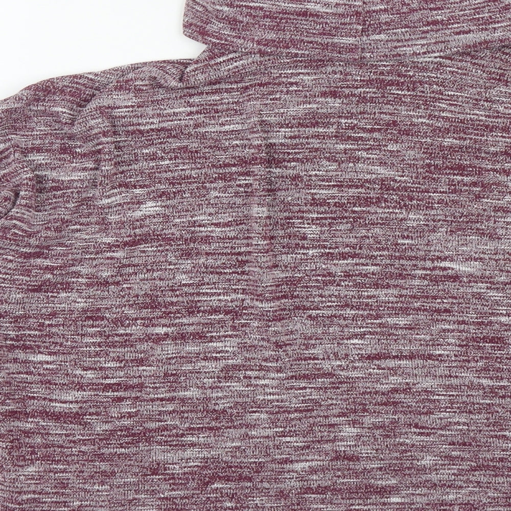 Atmosphere Womens Purple Roll Neck  Polyester Pullover Jumper Size M