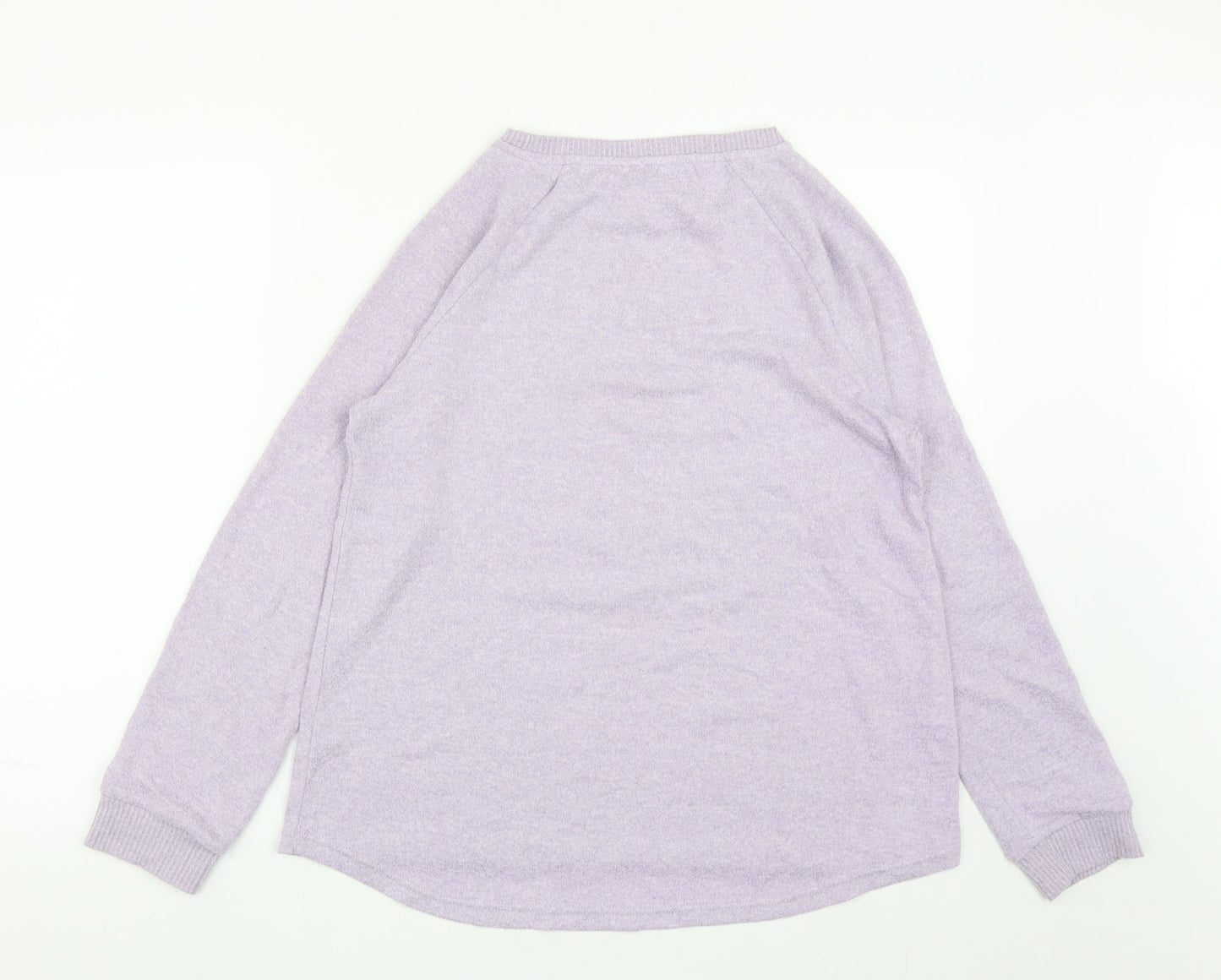 Primark Womens Purple Round Neck  Polyester Pullover Jumper Size S