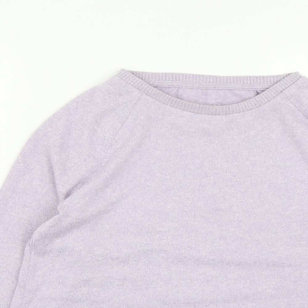 Primark Womens Purple Round Neck  Polyester Pullover Jumper Size S