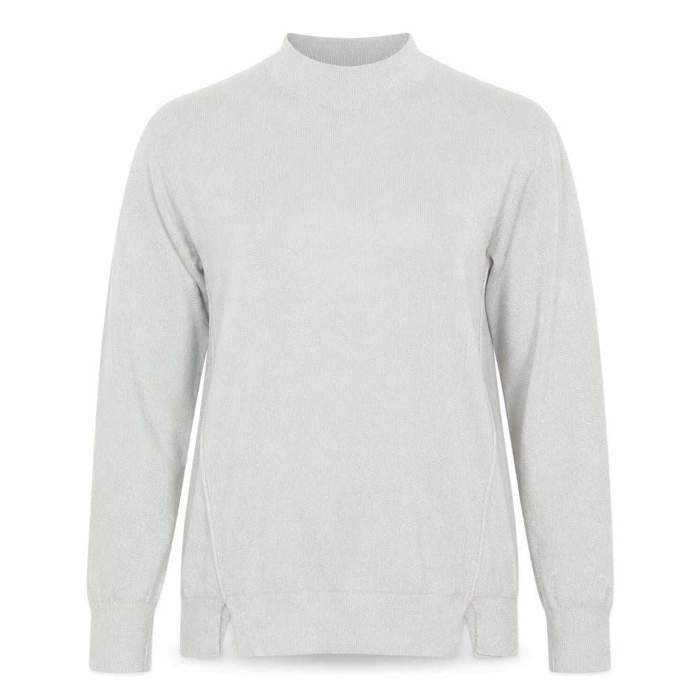 NEXT Womens Silver V-Neck  Viscose Pullover Jumper Size 6