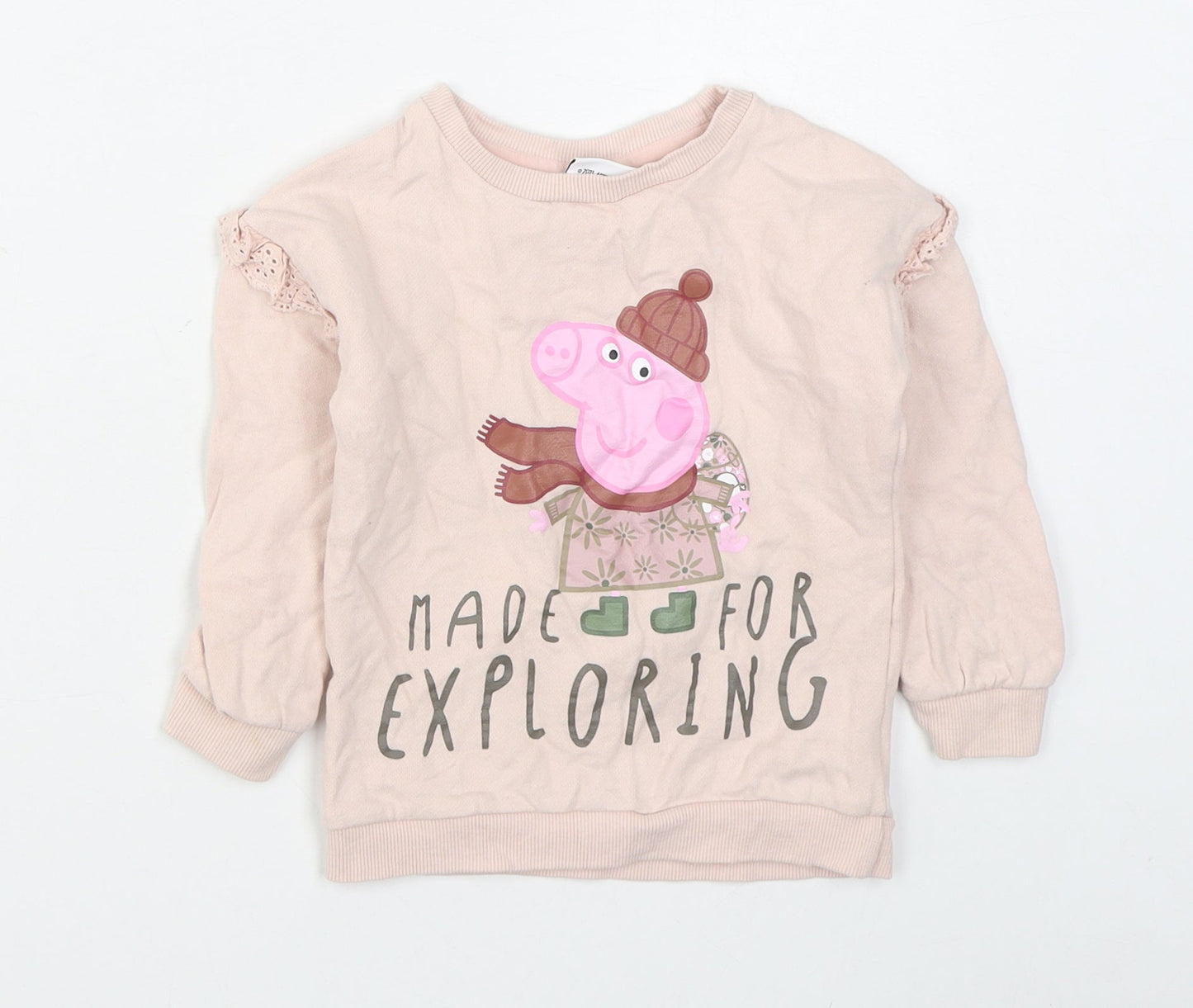 George  Pink  Cotton Pullover Jumper Size 18-24 Months  Pullover - Peppa Pig