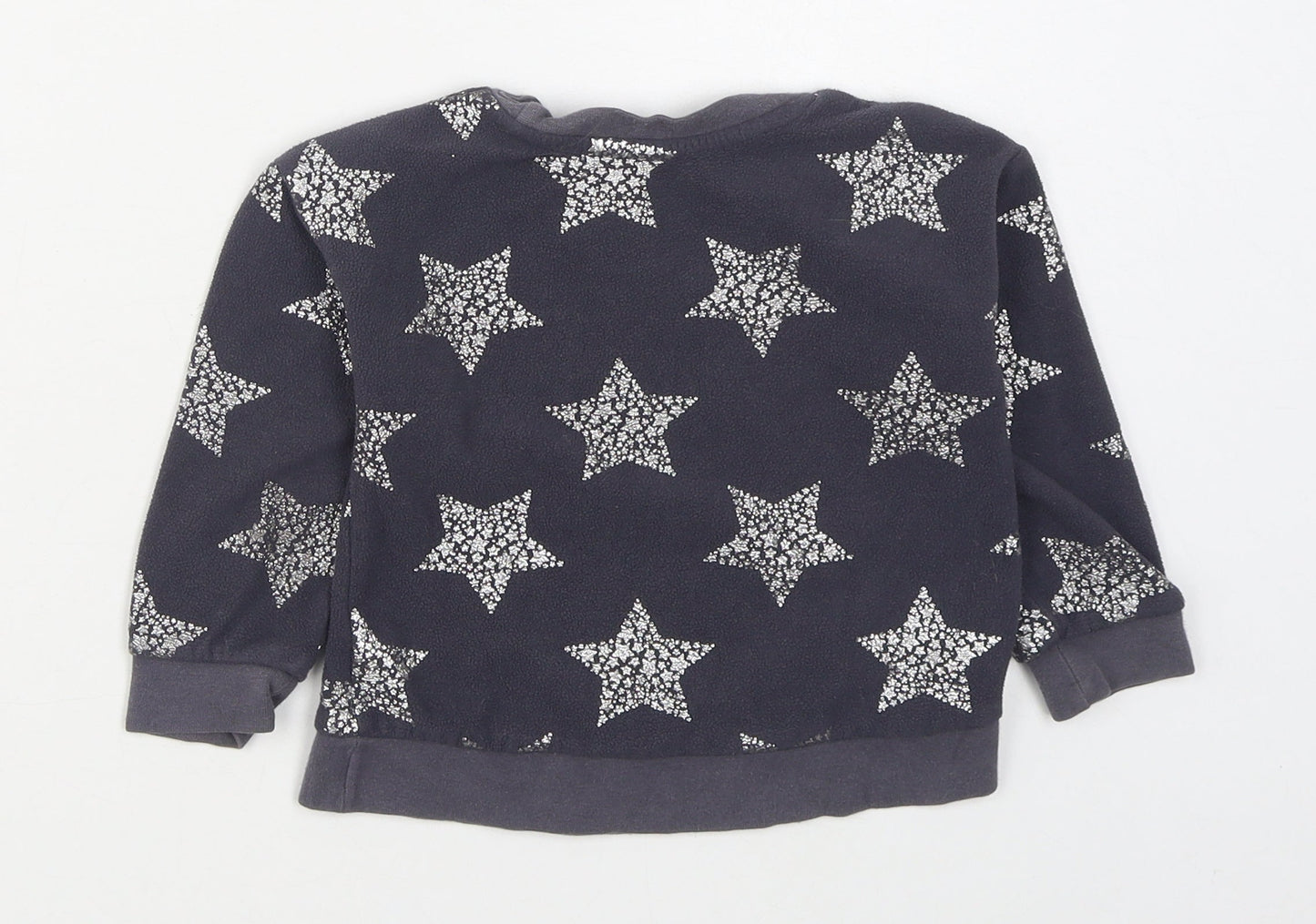 George Girls Grey Geometric Polyester Pullover Jumper Size 18-24 Months  Pullover