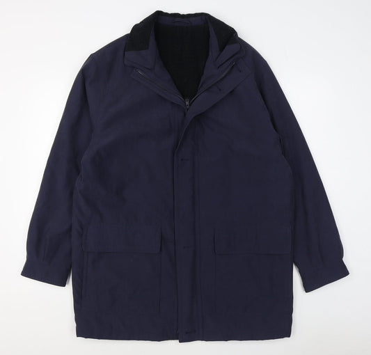 Essentials Mens Blue   Jacket  Size M  Zip