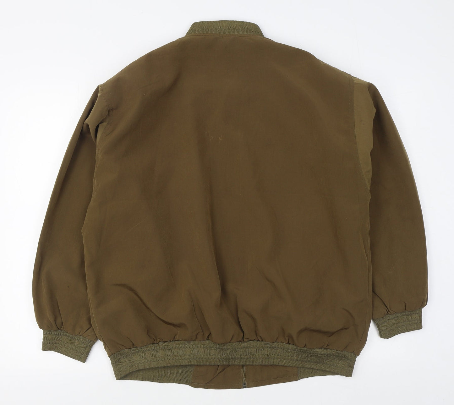 Lady Mei Mens Green   Bomber Jacket Jacket Size S  Zip