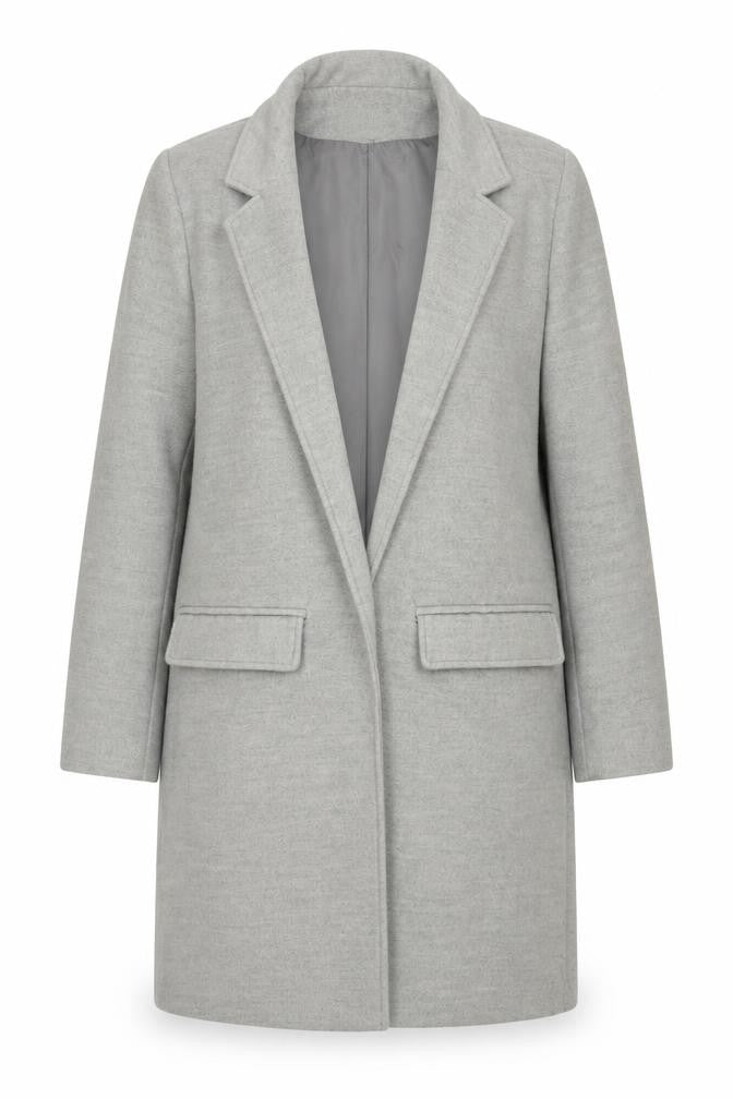 Miss Pap Womens Grey   Overcoat Coat Size L