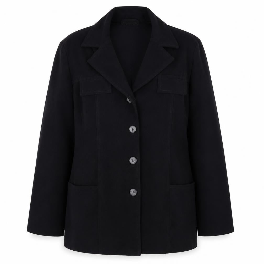 Ego Womens Black   Jacket Blazer Size 14  Button