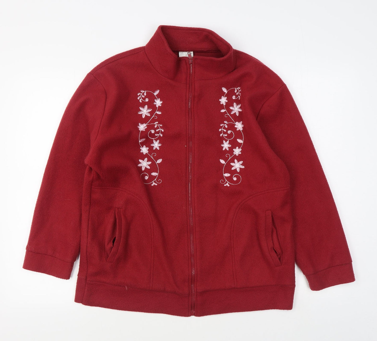 Anne De Lancay Womens Red   Jacket  Size M  Zip