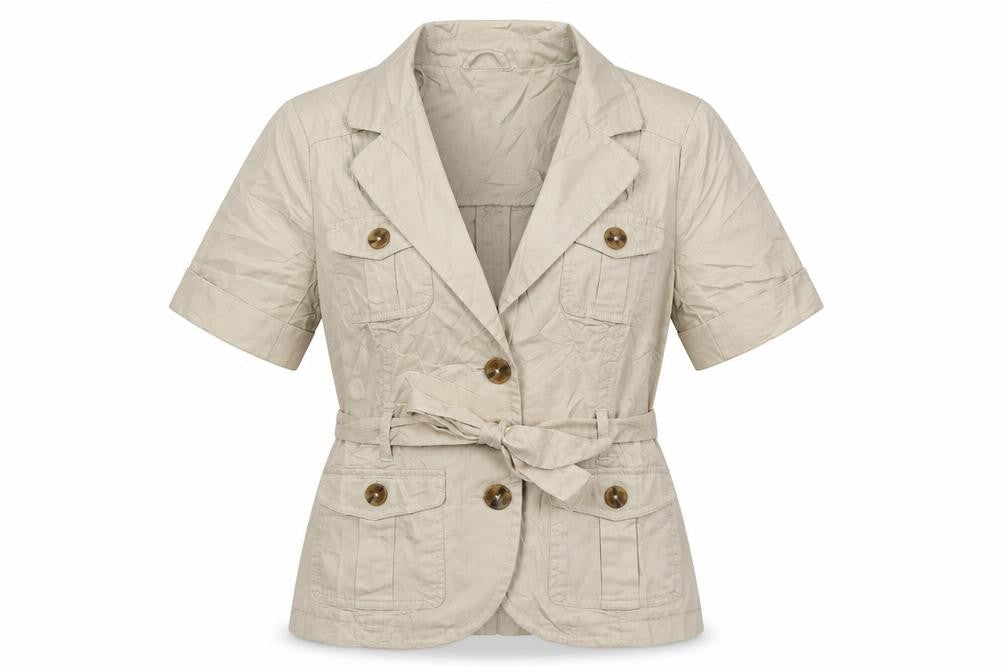 H&M Womens Beige   Jacket  Size 8  Button