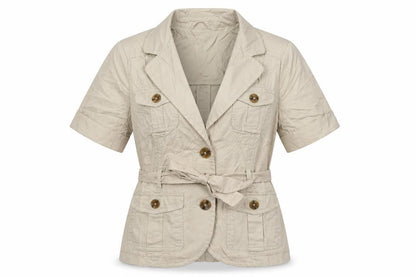 H&M Womens Beige   Jacket  Size 8  Button