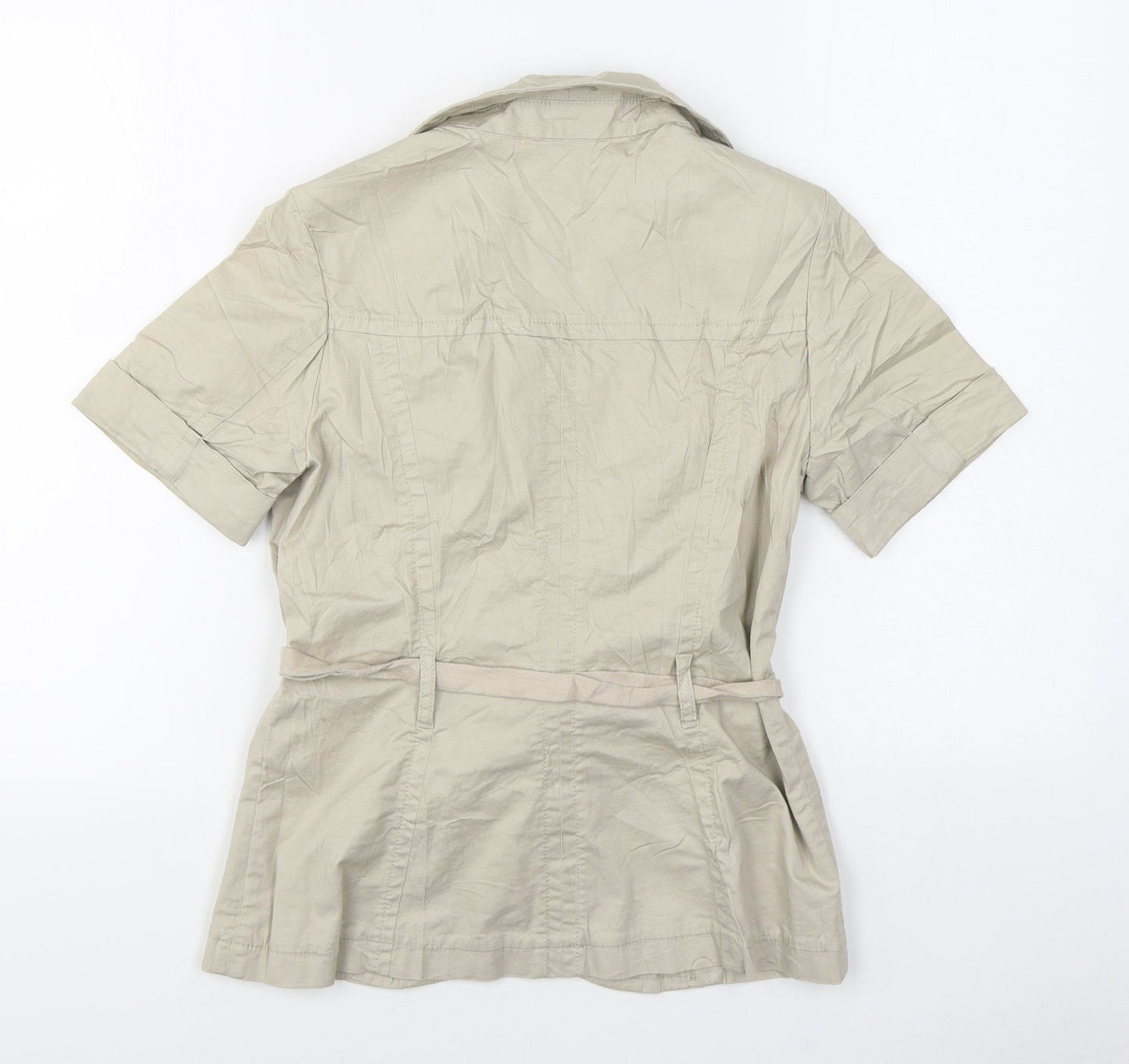 H&M Womens Beige   Jacket  Size 8  Button