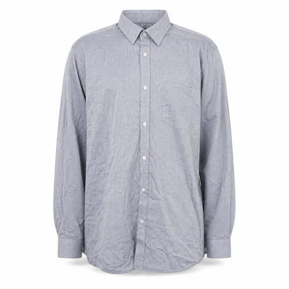 F&F Mens Blue  Polyester  Button-Up Size 43 Collared