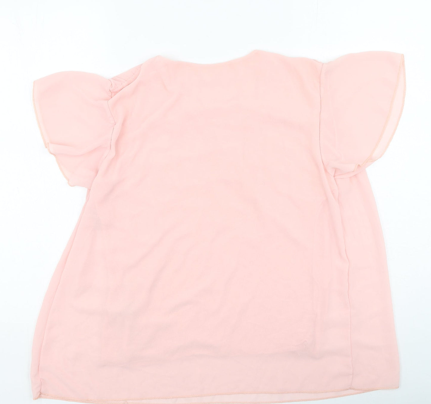 Gerard Womens Pink  Polyester Basic Blouse Size S Round Neck