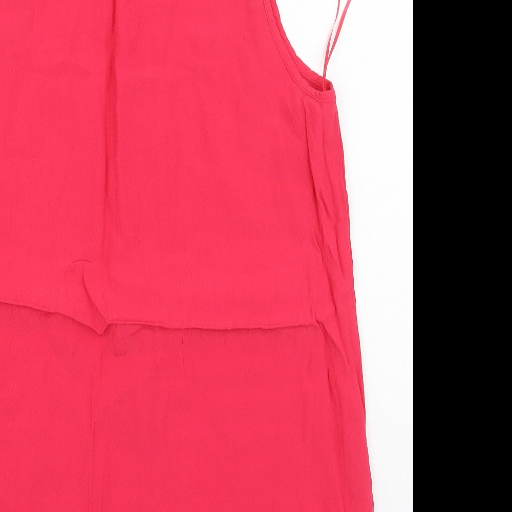 F&F Womens Pink  Viscose Camisole Tank Size 16 V-Neck