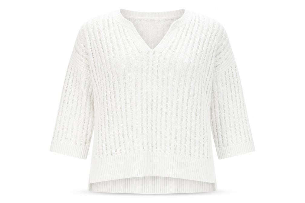 NEXT Womens Ivory  Cotton Pullover Sweatshirt Size 12