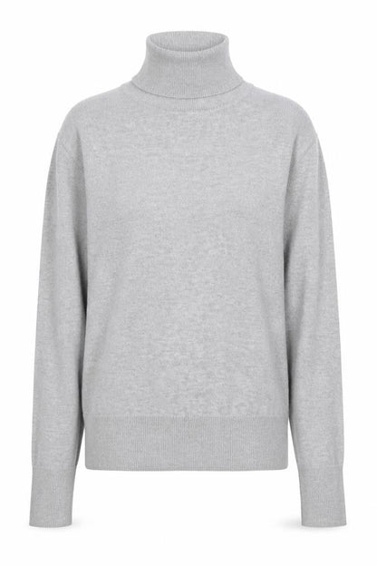 Dunnes Womens Grey Roll Neck  Viscose Pullover Jumper Size 40