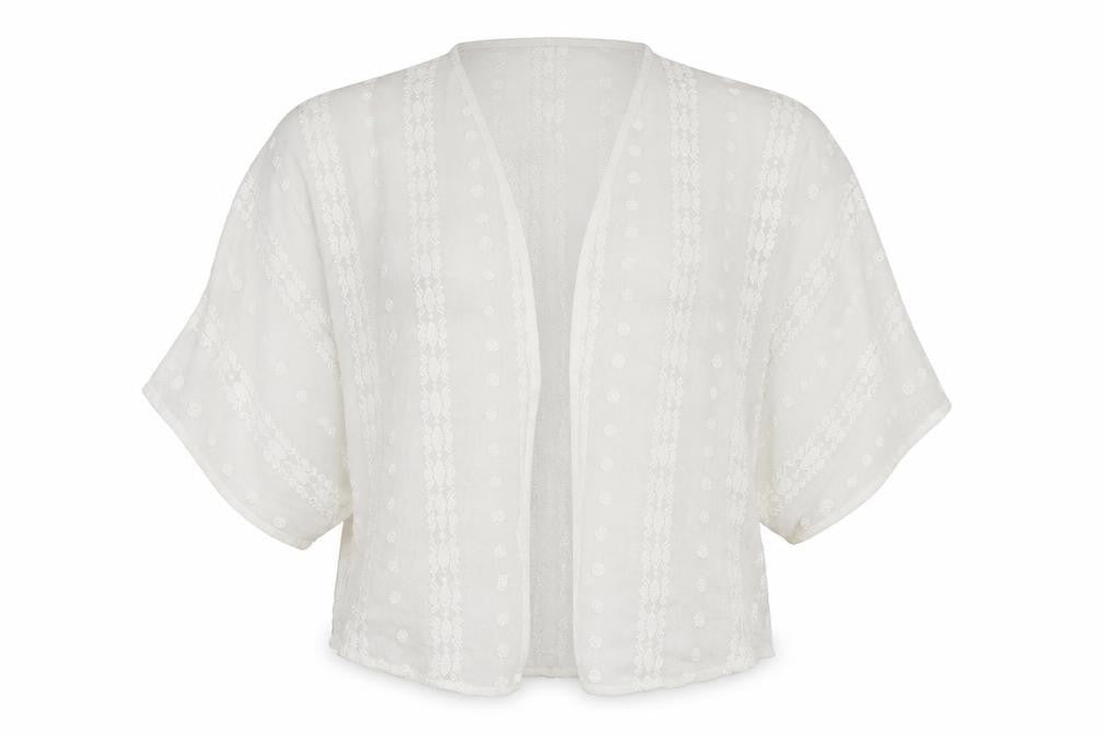 New Look Womens White   Gilet Blazer Size S