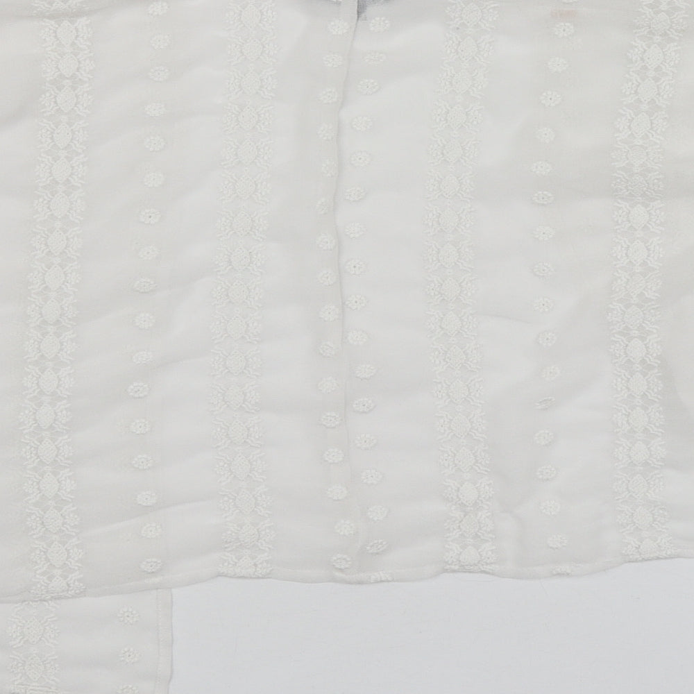 New Look Womens White   Gilet Blazer Size S