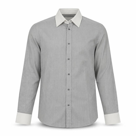 Burton Mens Grey  Cotton  Button-Up Size S Collared