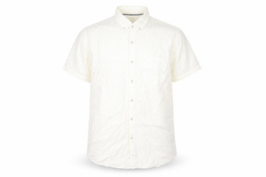 Topshop Mens White  Cotton  Button-Up Size M Collared