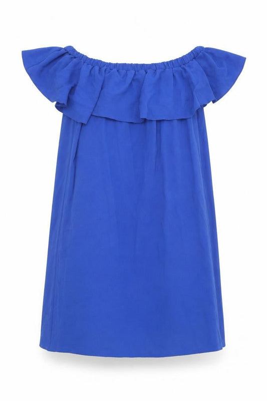 F&F Womens Blue  Polyester Shift  Size 12  Off the Shoulder