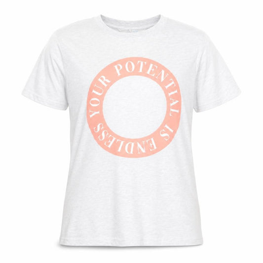 Primark Womens Grey  Cotton Basic T-Shirt Size 10 Round Neck