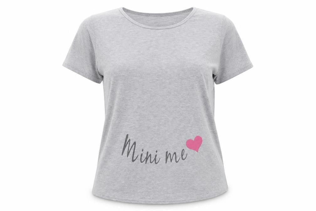 Boohoo Womens Grey  Polyester Basic T-Shirt Size 10 Round Neck - Mini Me