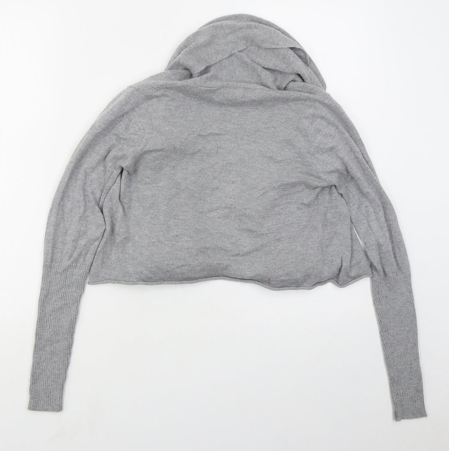Kaliko Womens Grey V-Neck  Cotton Cardigan Jumper Size 8