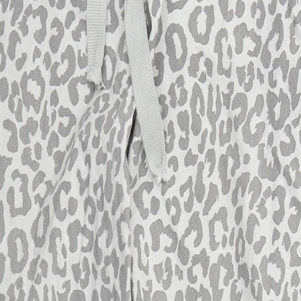 Preworn Womens Grey Animal Print Viscose Tapered Jeans Size 28 in L27 in Regular Drawstring