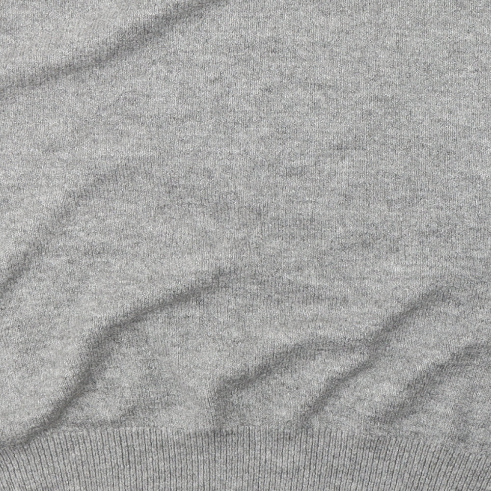 F&F Womens Grey Round Neck  Acrylic Pullover Jumper Size 18