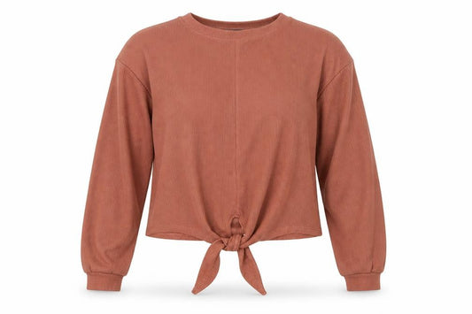 Primark Womens Brown  Polyester Jersey T-Shirt Size 6 Round Neck