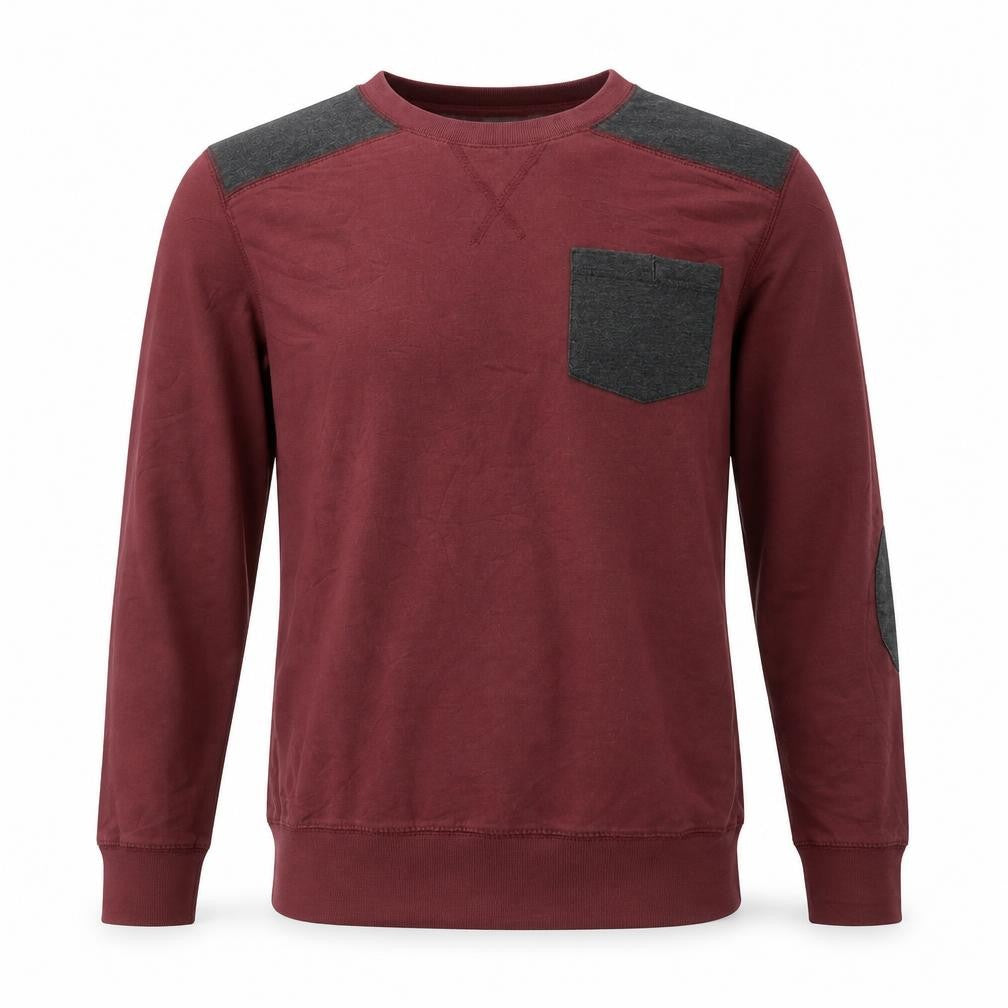 Twisted Soul Mens Red  Cotton Pullover Sweatshirt Size M
