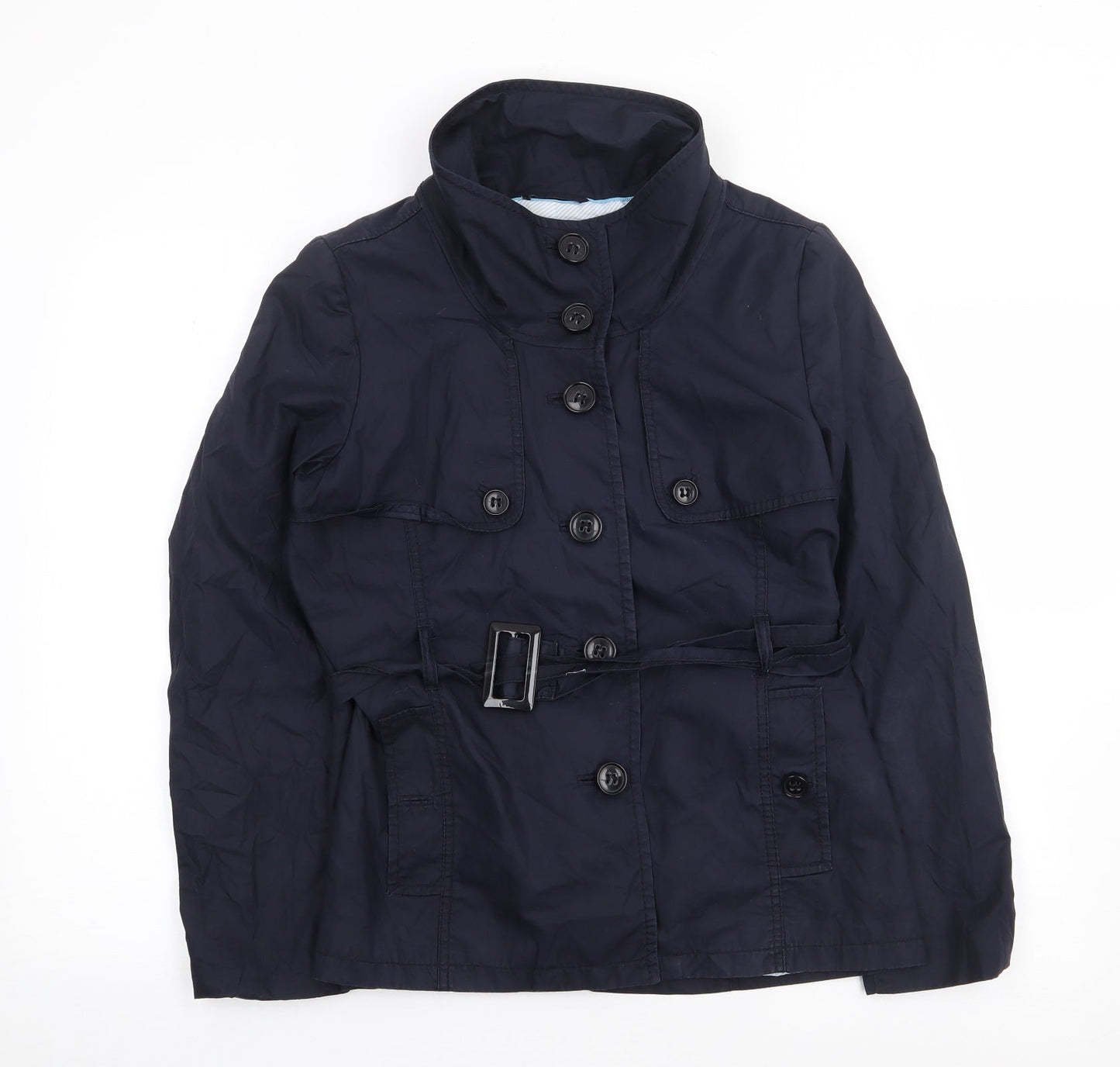 H&M Womens Blue   Jacket Coat Size 10  Button