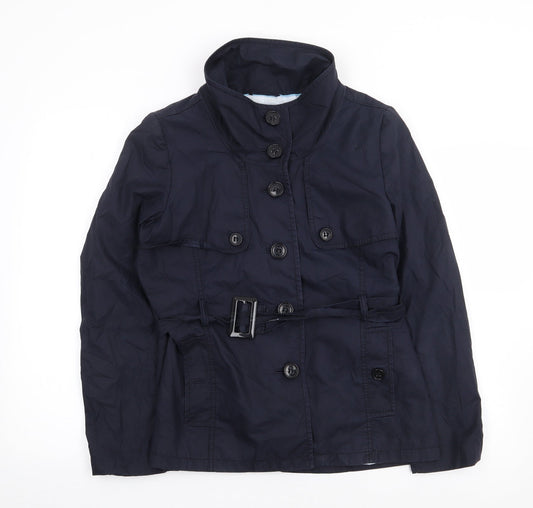 H&M Womens Blue   Jacket Coat Size 10  Button