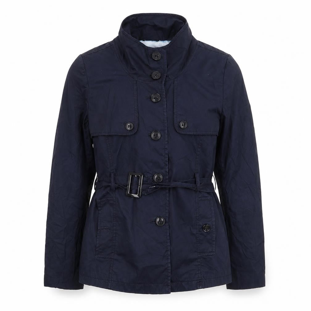 H&M Womens Blue   Jacket Coat Size 10  Button