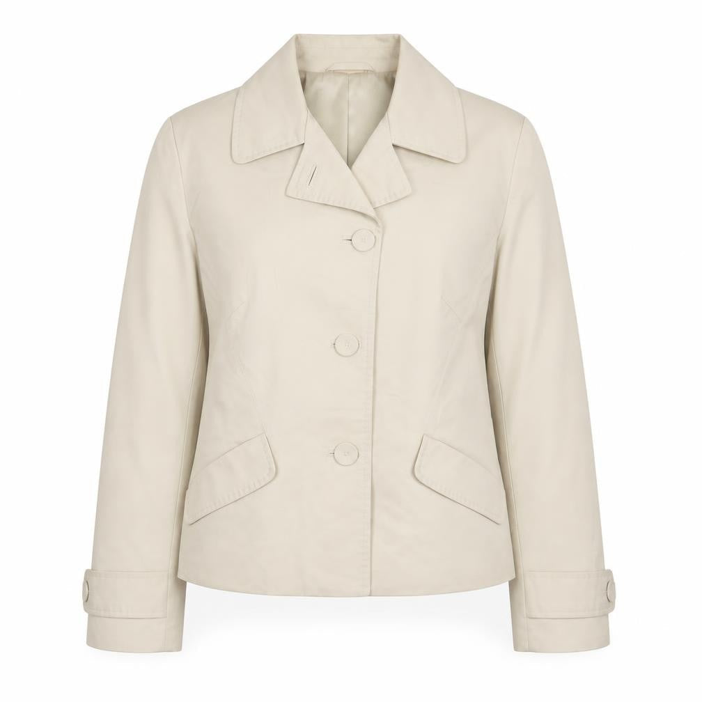 NEXT Womens Beige   Jacket  Size 8  Button